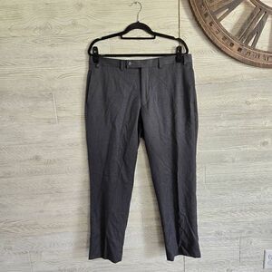Calvin Klein Wool Dress Pants Mens SZ 36/30 Grey Straight